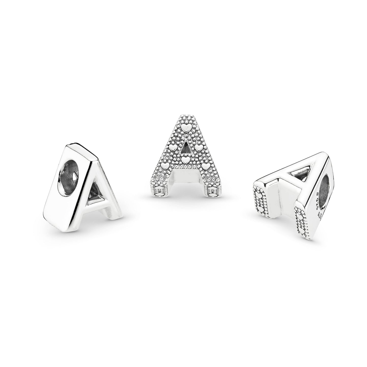 Letter A Alphabet Charm Premium Fashion Jewelry Gift Collection