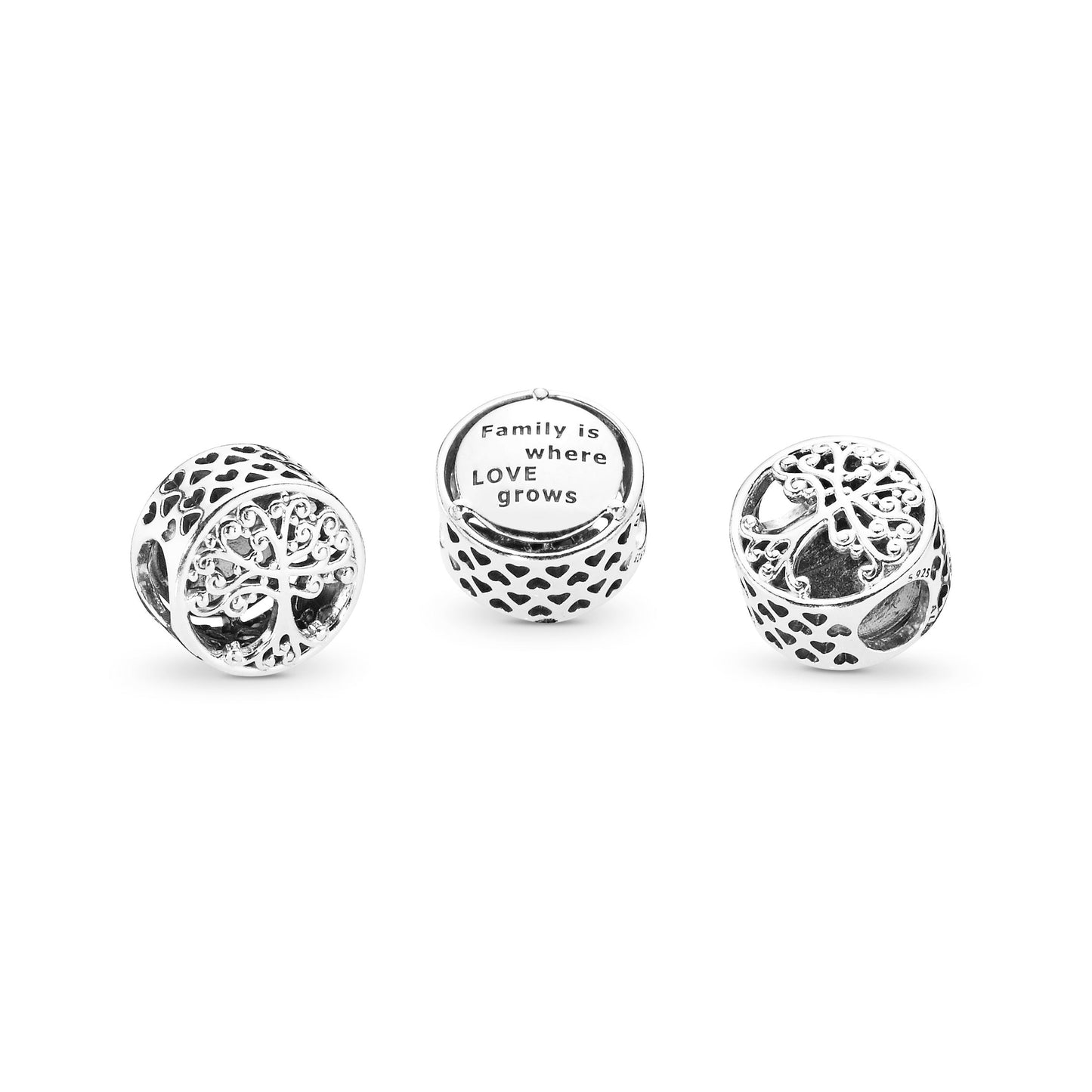 Openwork Family Roots Charm Premium Fashion Jewelry Gift Collection