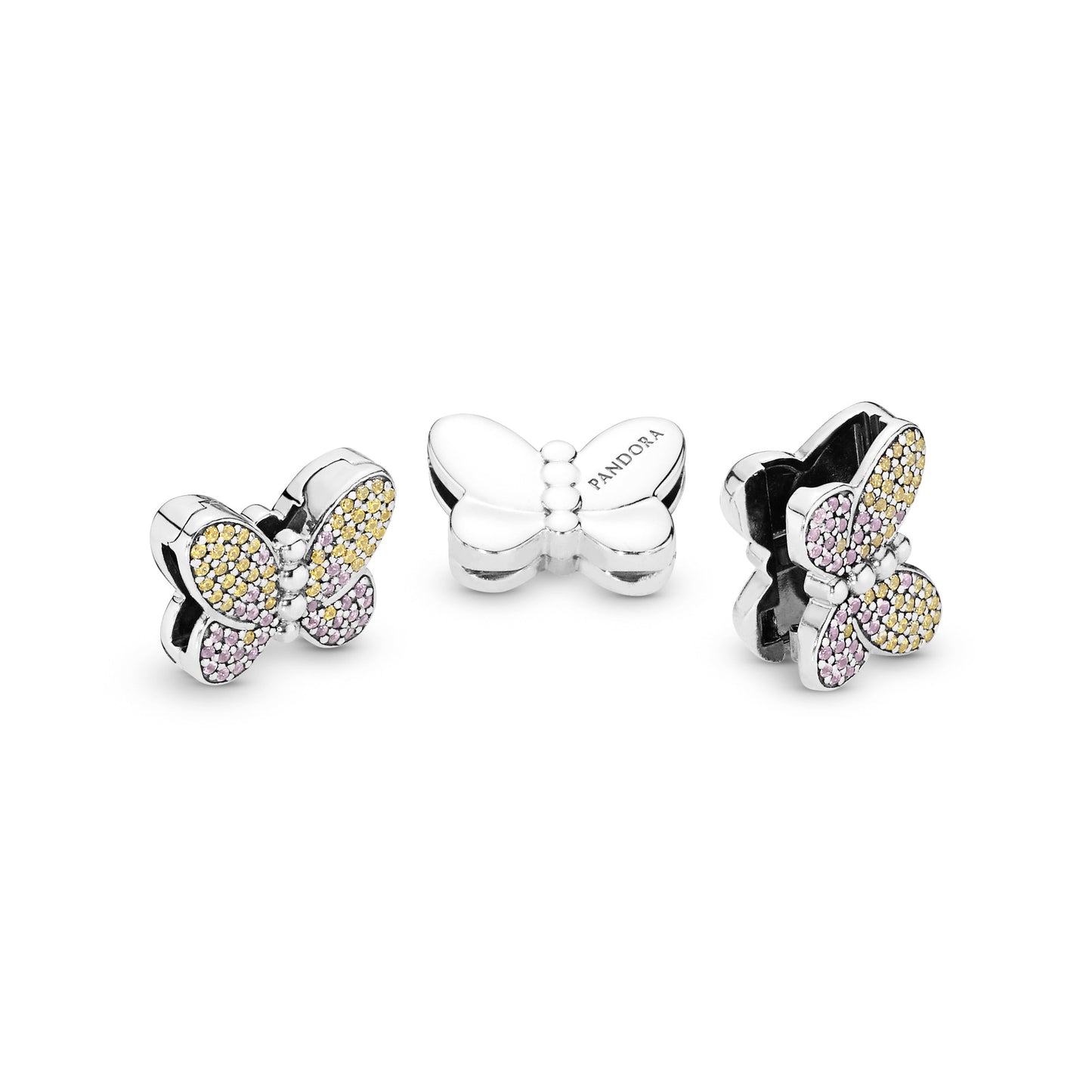 Pavé Butterfly Clip Charm Premium Fashion Jewelry Gift Collection