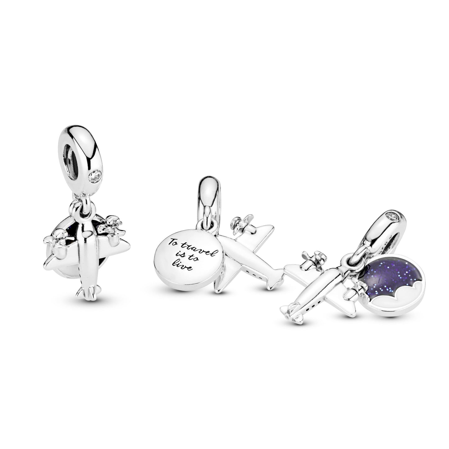 Propeller Plane Dangle Charm Premium Fashion Jewelry Gift Collection