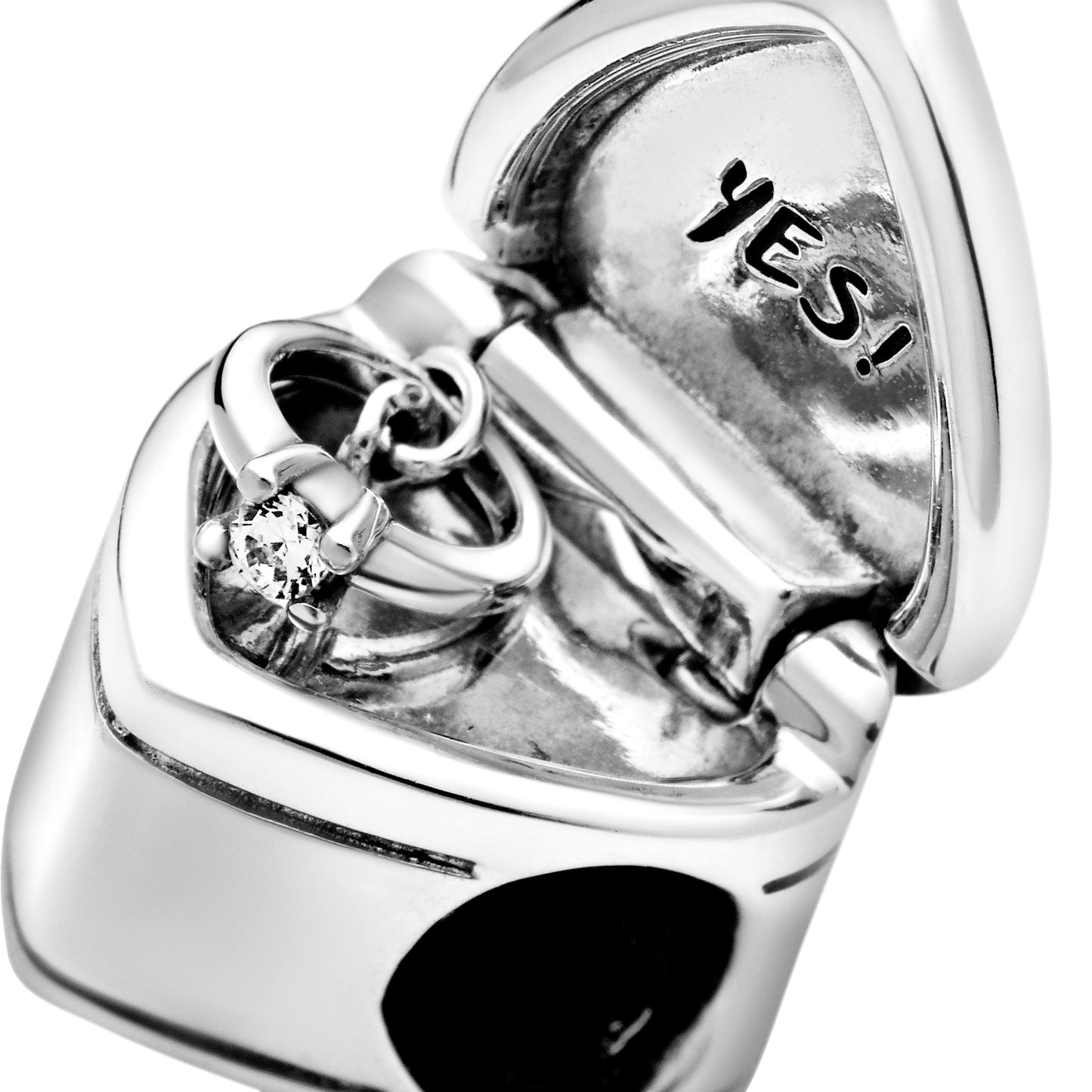 Pandora Logo Yes! Heart Charm Premium Fashion Jewelry Gift Collection