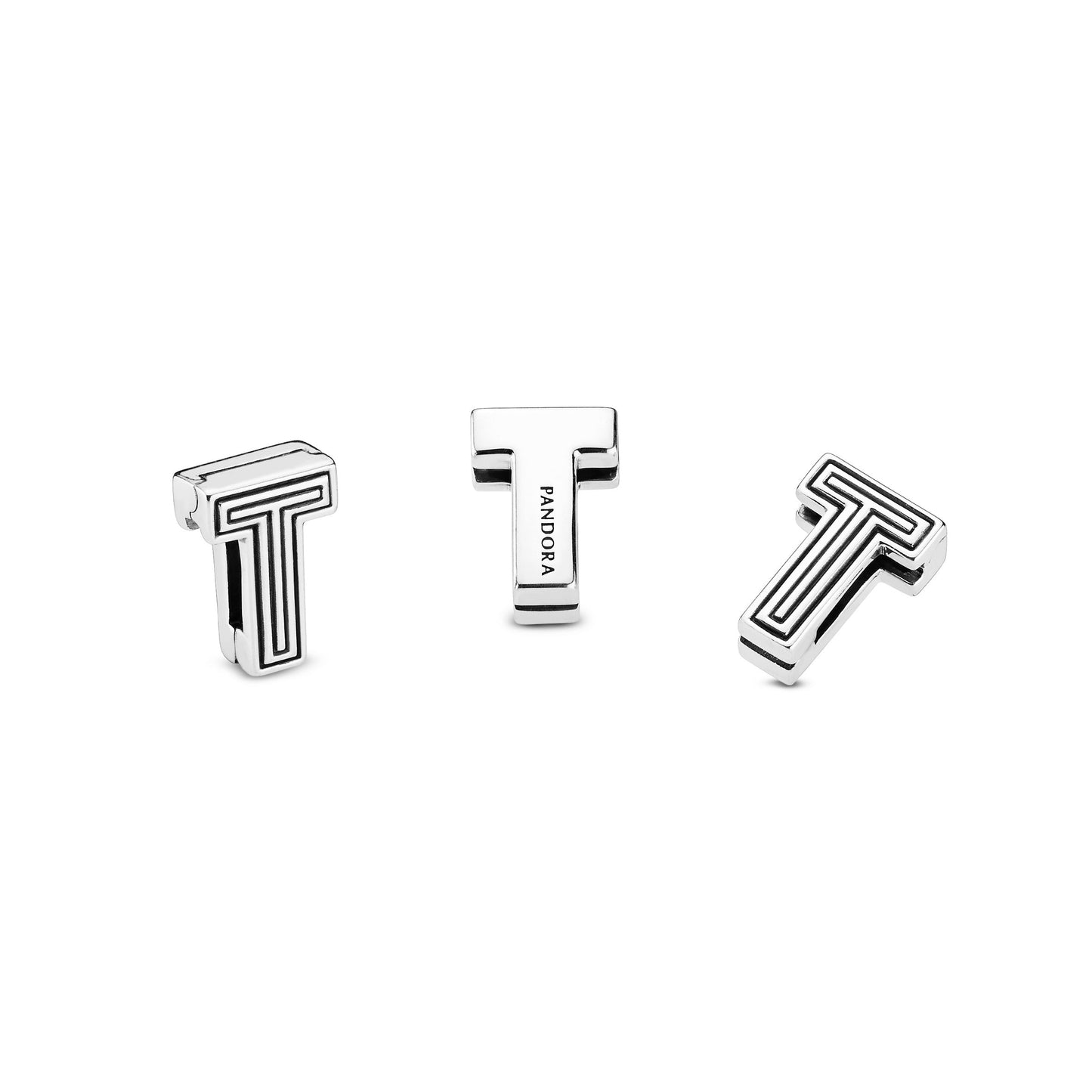 Letter T Clip Charm Premium Fashion Jewelry Gift Collection