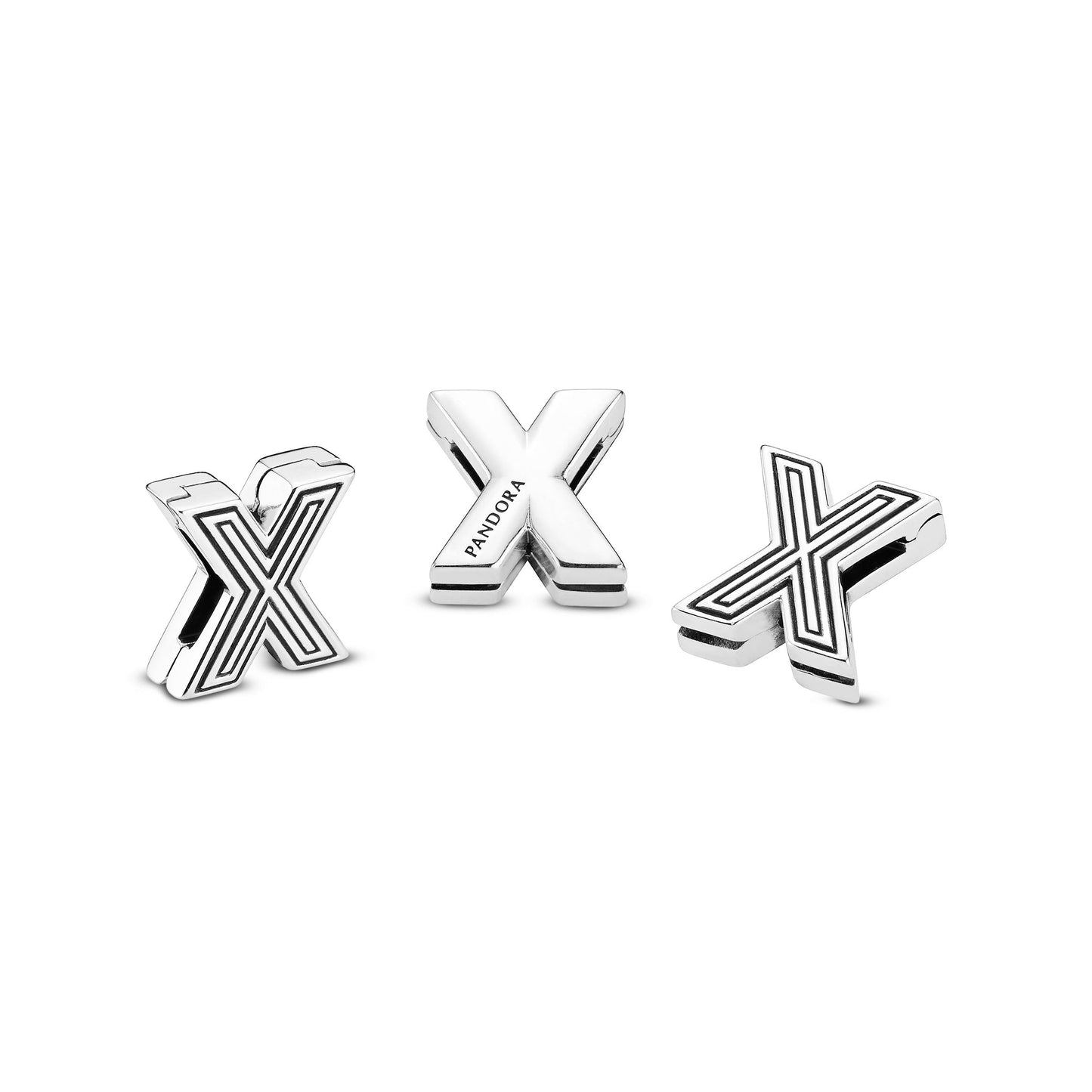 Pandora Reflexions Letter X Clip Charm Premium Fashion Jewelry Gift Collection