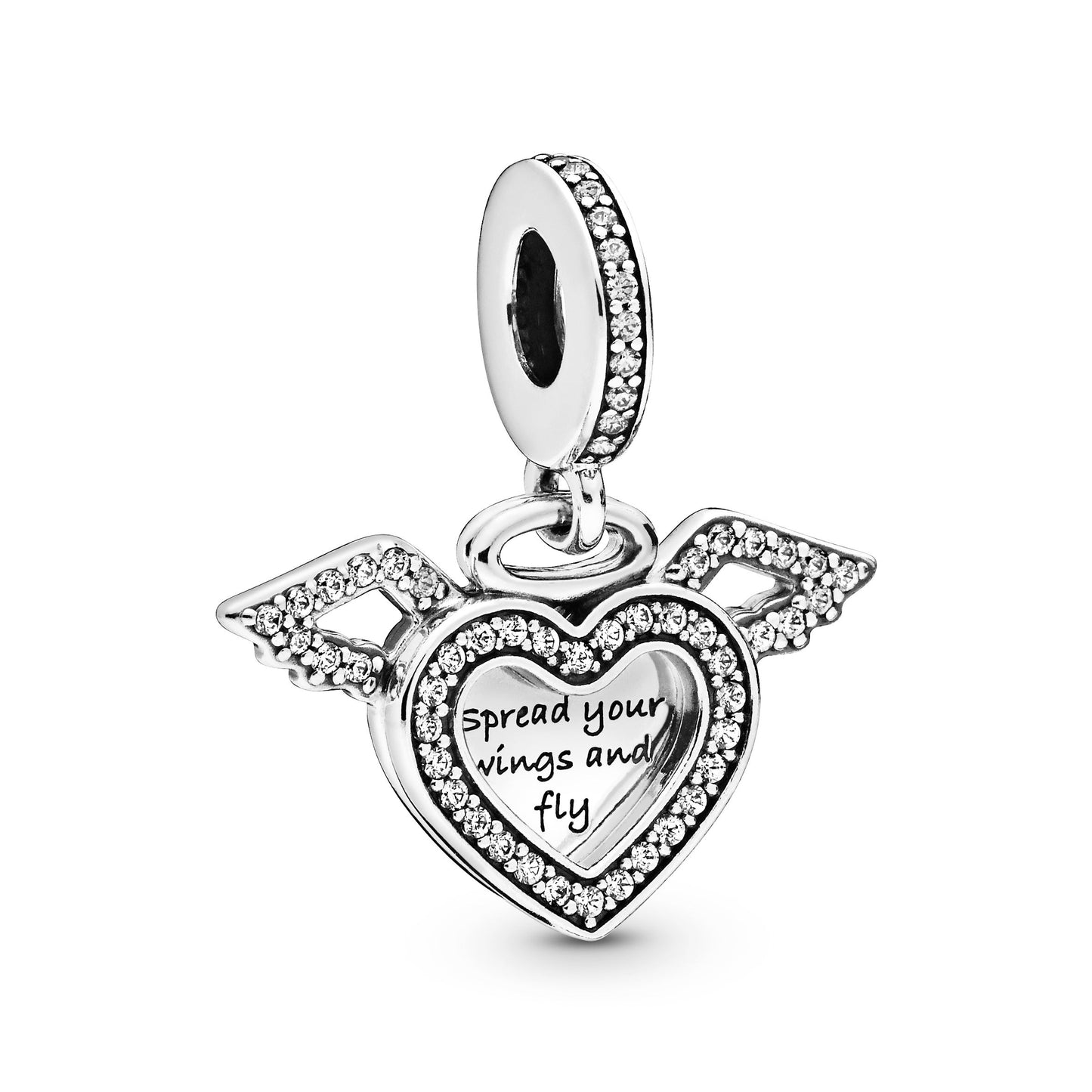 Heart & Angel Wings Dangle Charm Premium Fashion Jewelry Gift Collection