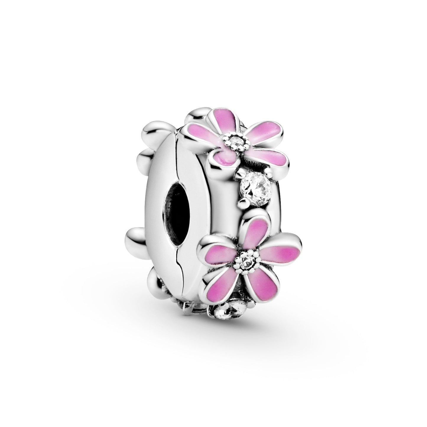 Pink Daisy Flower Clip Charm Premium Fashion Jewelry Gift Collection