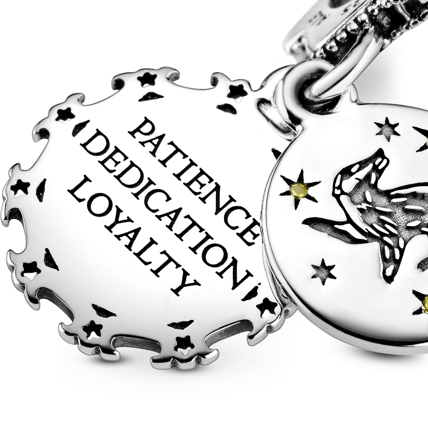 Harry Potter, Hufflepuff Dangle Charm Premium Fashion Jewelry Gift Collection