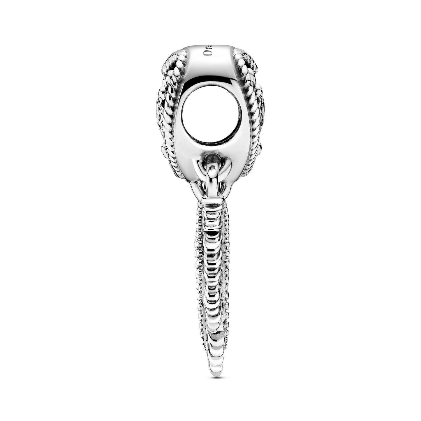 Openwork Heart & Three Feathers Dreamcatcher Charm Premium Fashion Jewelry Gift Collection