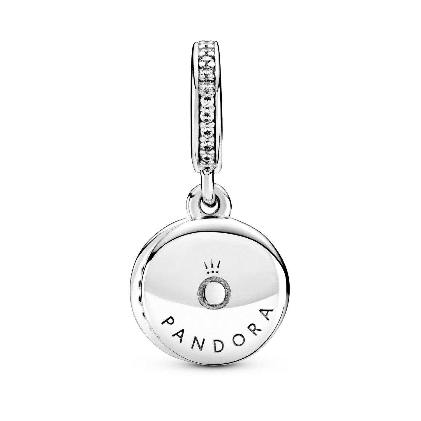 Sparkling Red Disc Double Dangle Charm Premium Fashion Jewelry Gift Collection