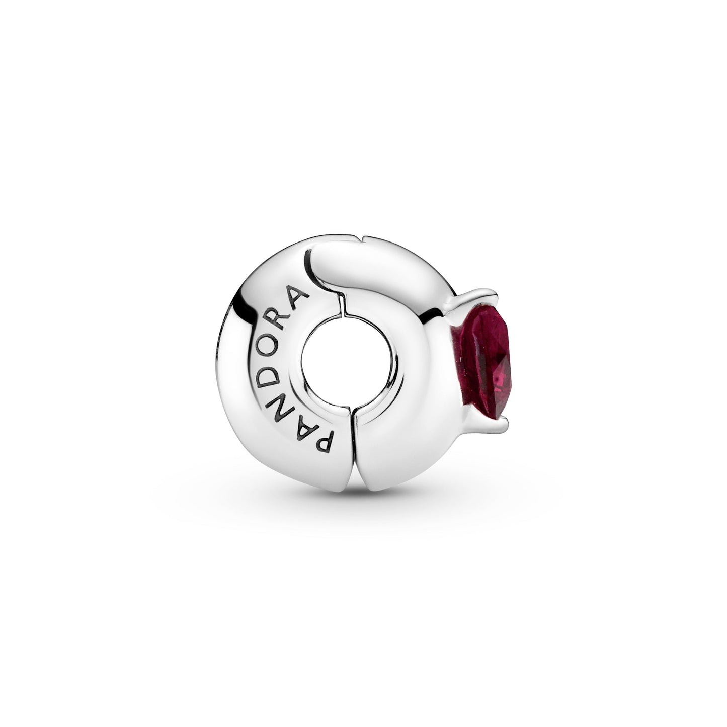 Red Heart Solitaire Clip Charm Premium Fashion Jewelry Gift Collection