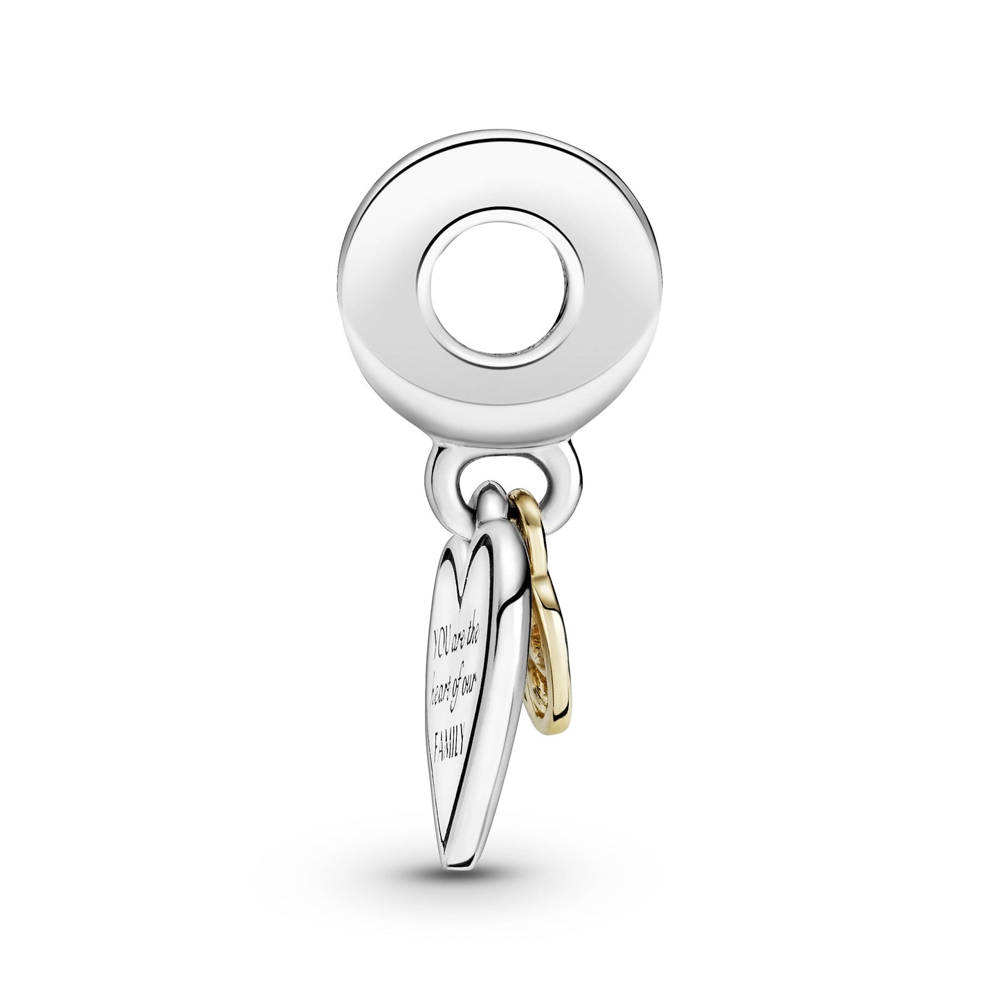 Two-tone Family Tree & Heart Dangle Charm Premium Fashion Jewelry Gift Collection