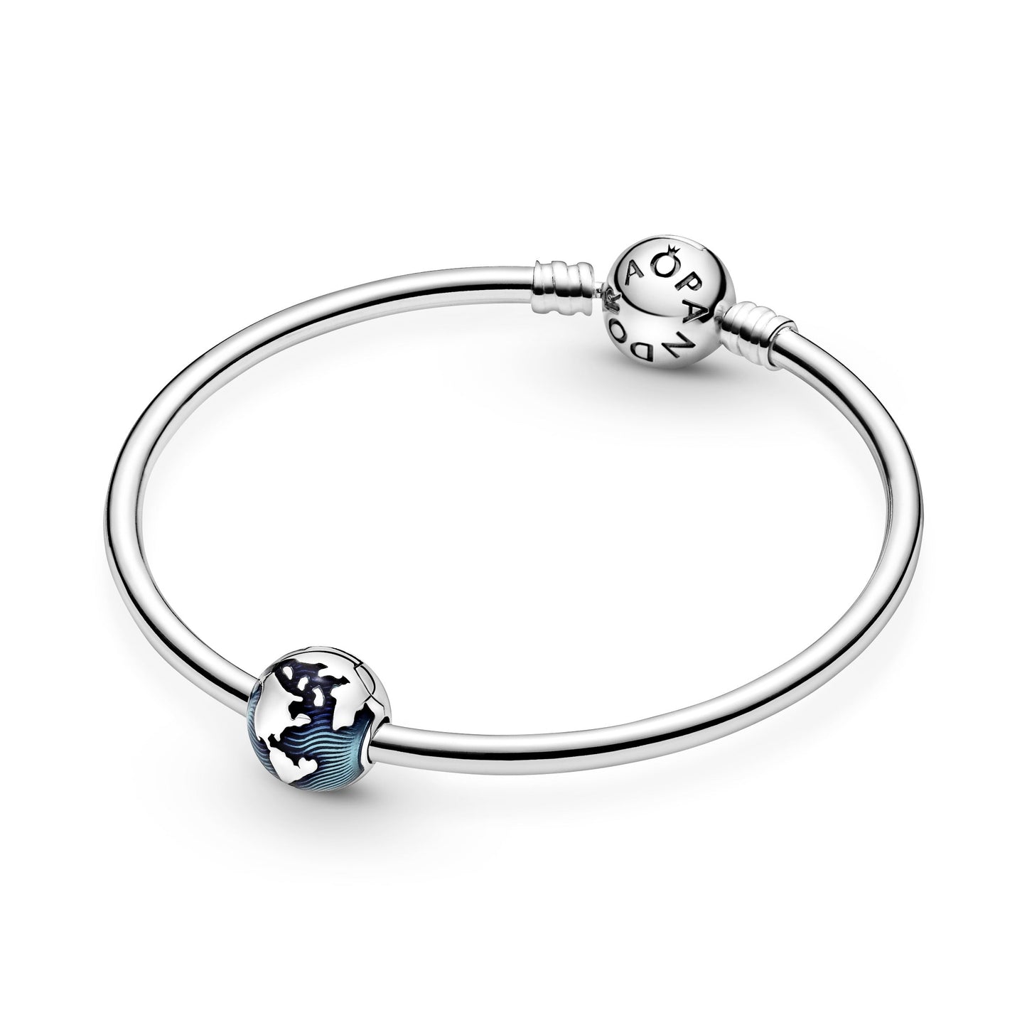 Blue Globe Clip Charm Premium Fashion Jewelry Gift Collection