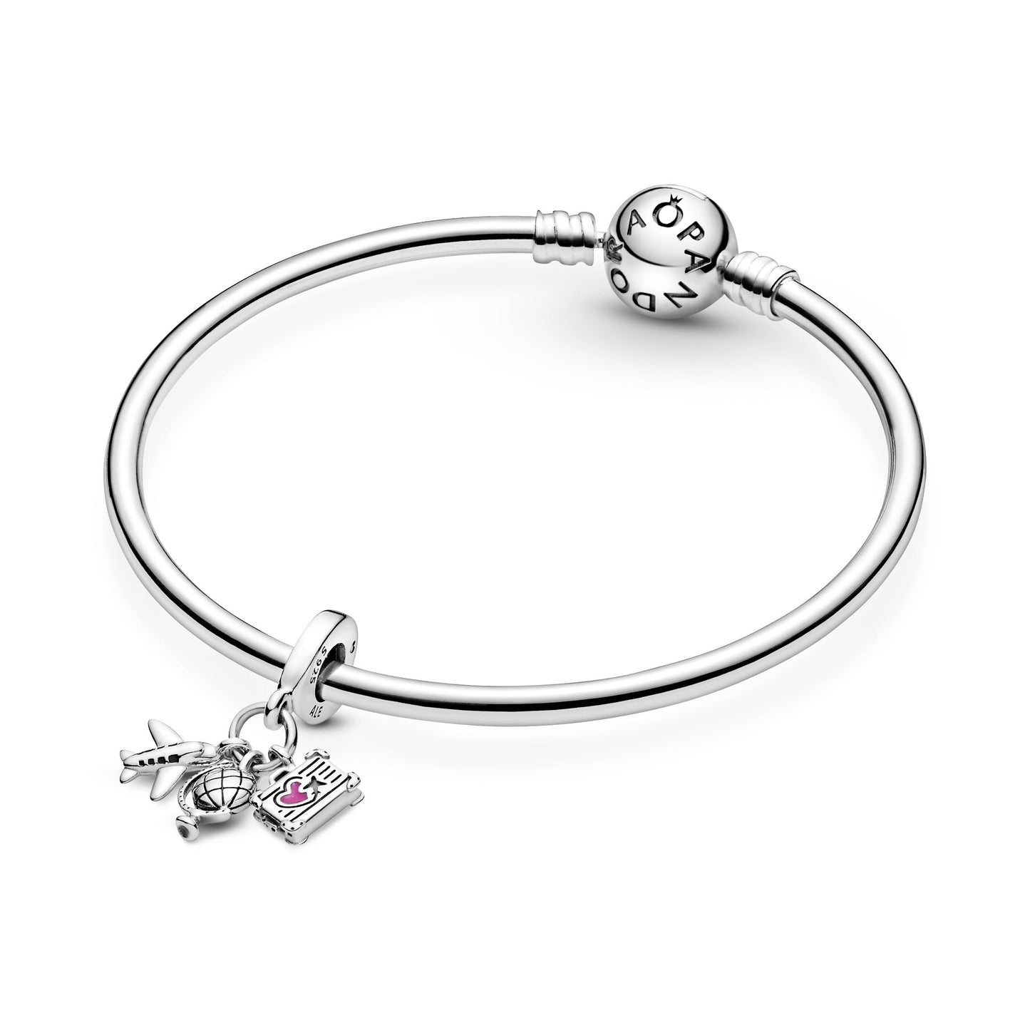 Airplane, Globe & Suitcase Dangle Charm Premium Fashion Jewelry Gift Collection