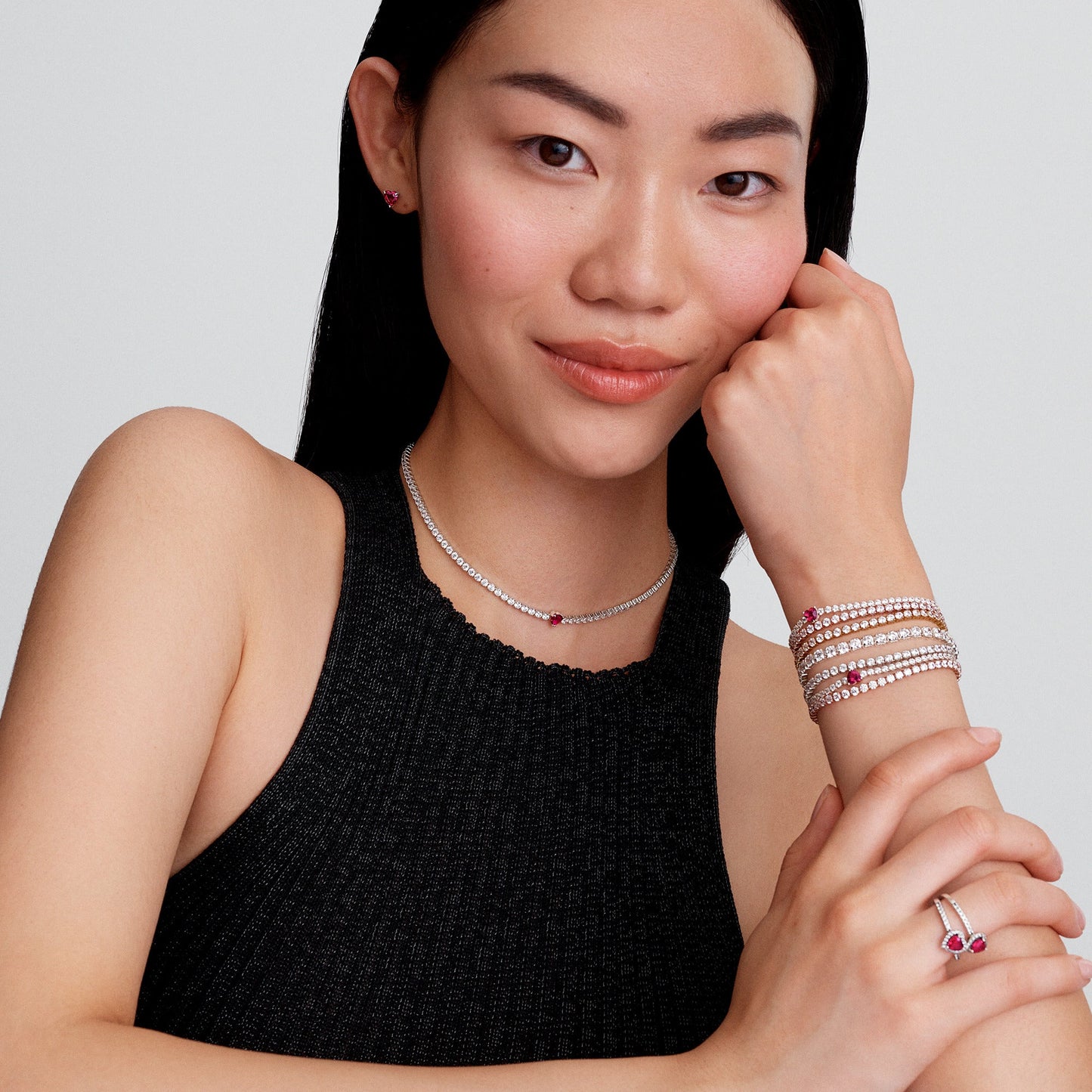 Halo Heart Choker Premium Fashion Jewelry Gift Collection