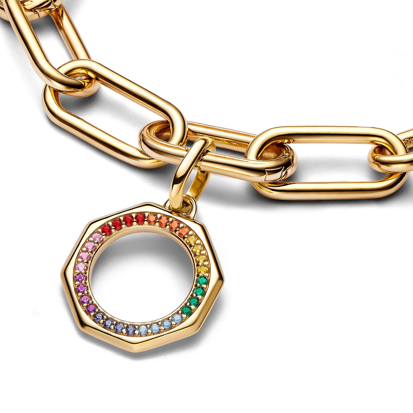 Pandora ME Rainbow Medallion Charm Premium Fashion Jewelry Gift Collection