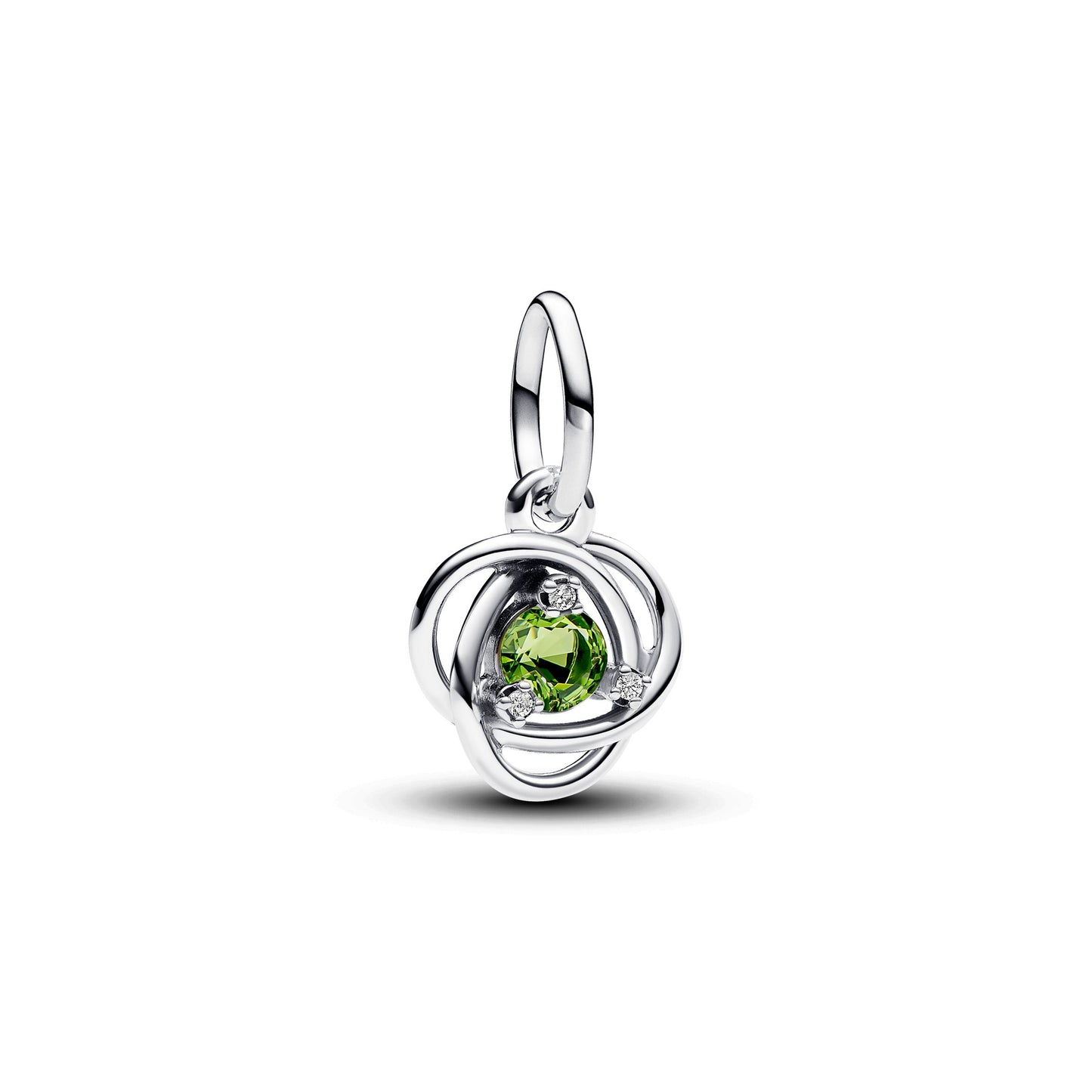 Spring Green Eternity Circle Dangle Charm Premium Fashion Jewelry Gift Collection