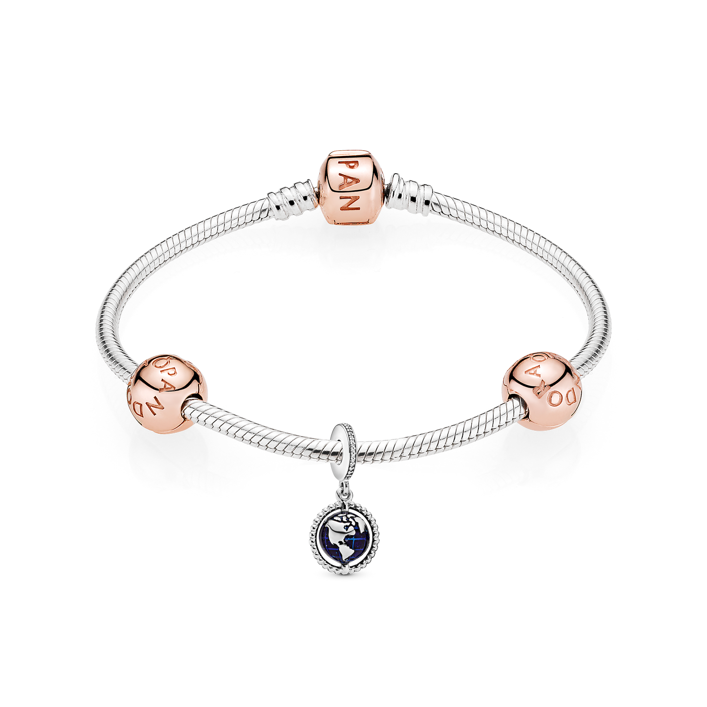 Travel the World Bracelet and Charms Set Premium Fashion Jewelry Gift Collection