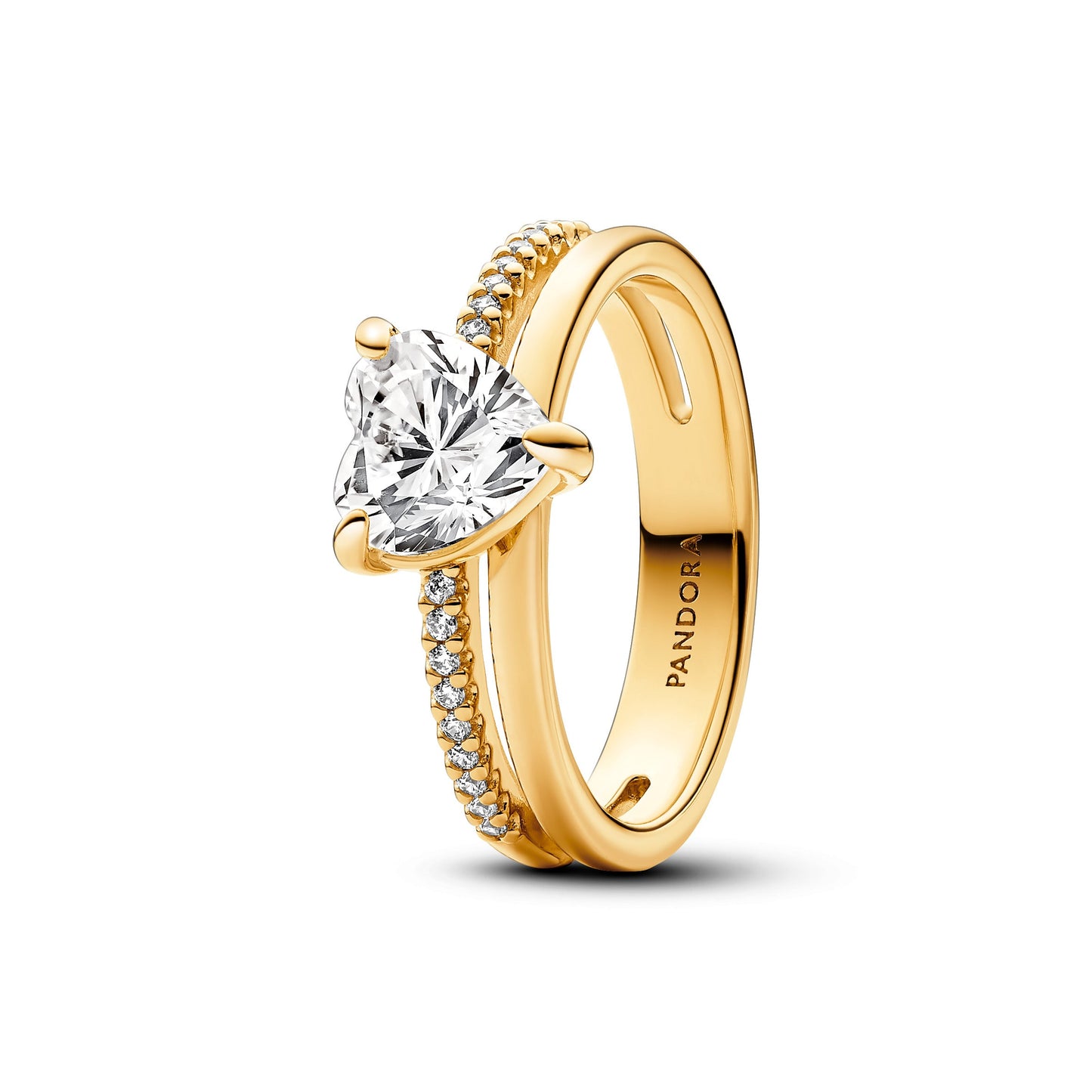 Double Band Heart Ring Popular Style Premium Collection