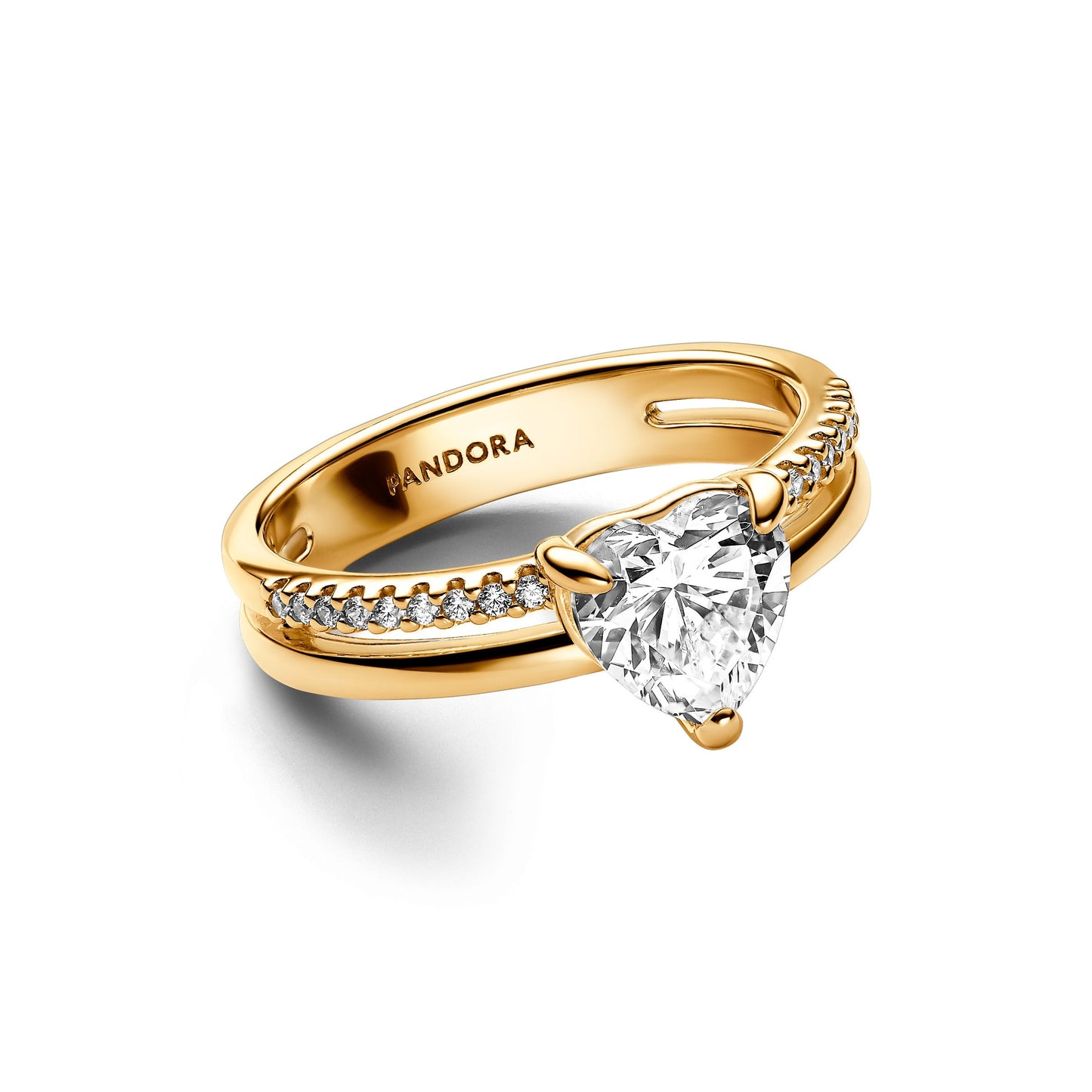 Double Band Heart Ring Popular Style Premium Collection