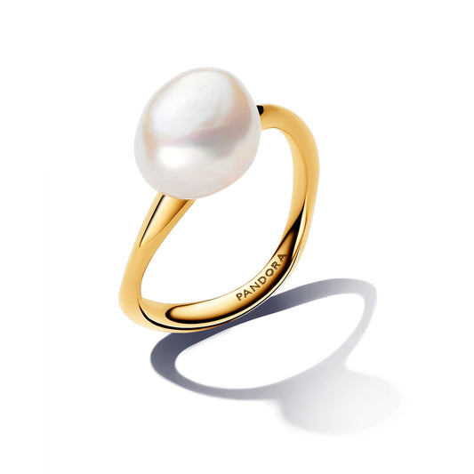 Baroque Treated Freshwater Cultured Pearl Ring Popular Style Premium Collection