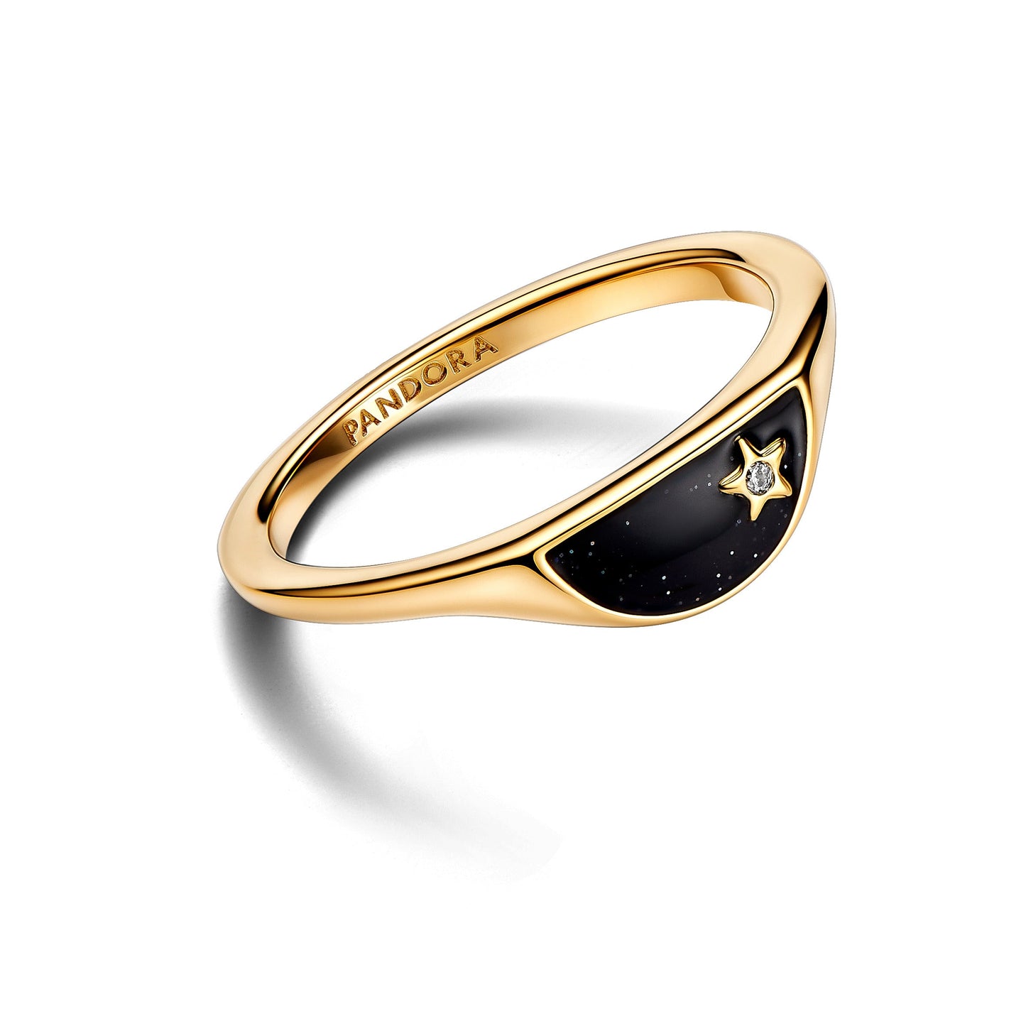 Pandora ME Halved Enamel Signet Ring Popular Style Premium Collection