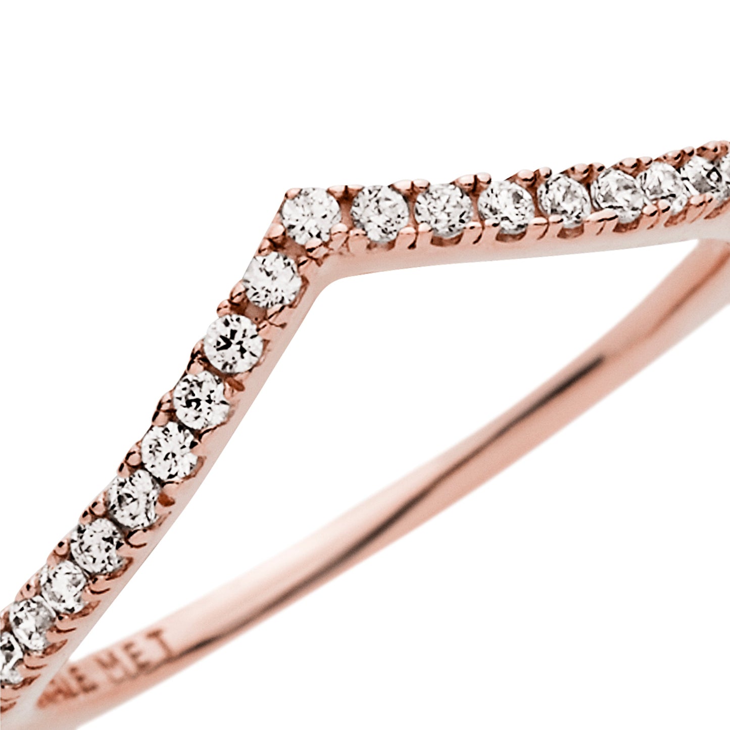 Sparkling Wishbone Ring Popular Style Premium Collection