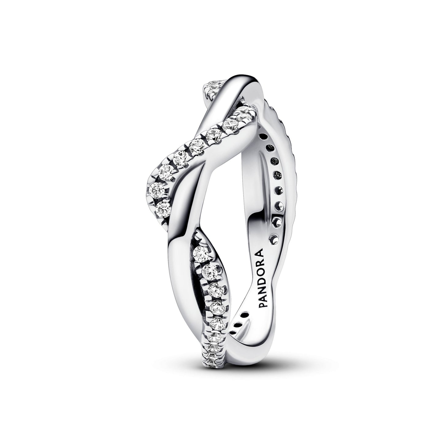 Sparkling Intertwined Wave Ring Popular Style Premium Collection