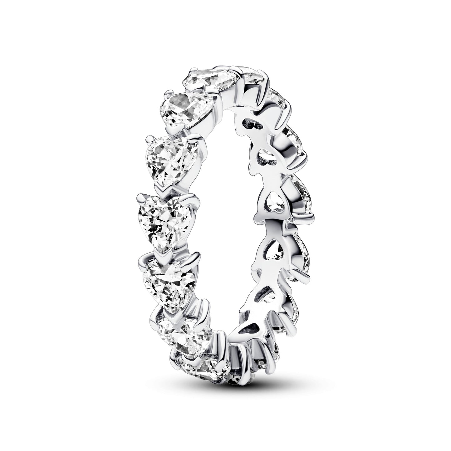 Row of Hearts Eternity Ring Popular Style Premium Collection
