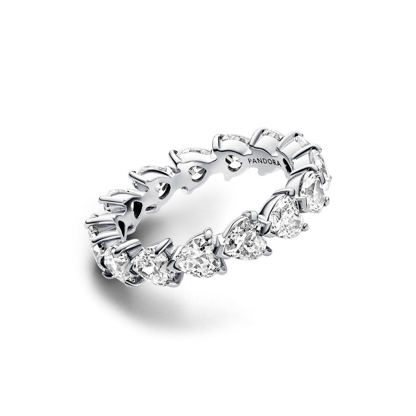 Row of Hearts Eternity Ring Popular Style Premium Collection