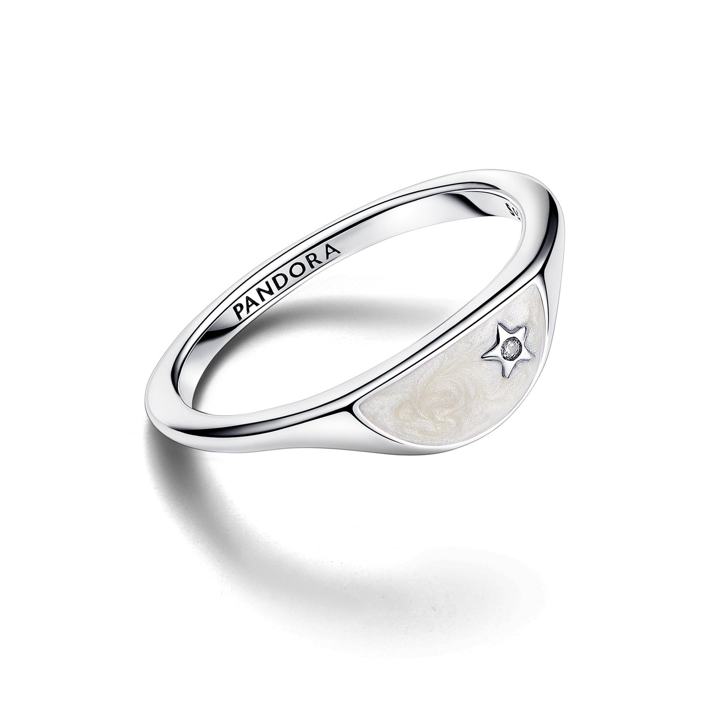 Pandora ME Halved Enamel Signet Ring Popular Style Premium Collection