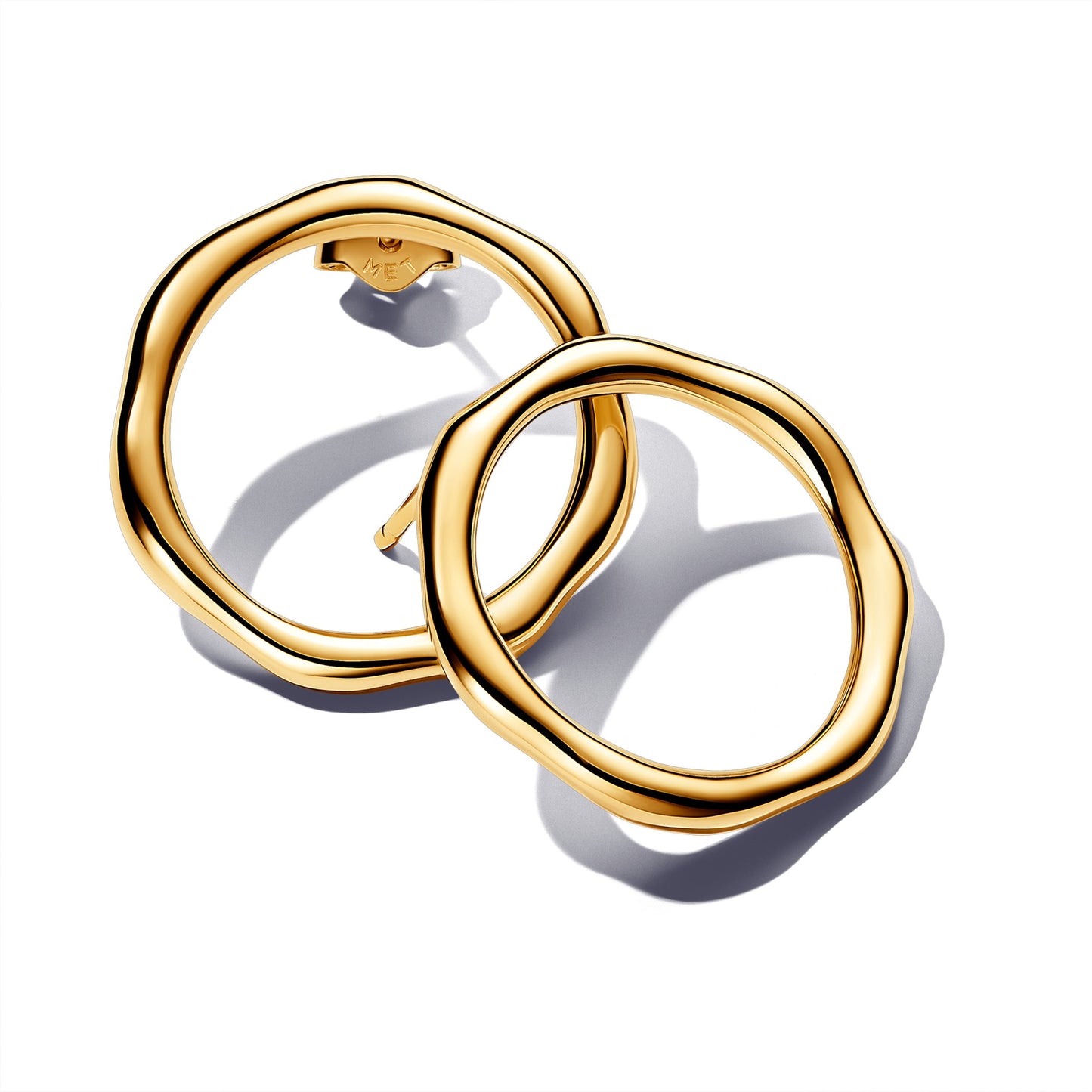 Organically Shaped Circle Stud Earrings Popular Style Premium Collection