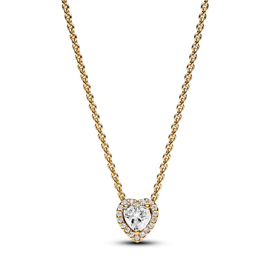 Sparkling Heart Collier Necklace Premium Fashion Jewelry Gift Collection