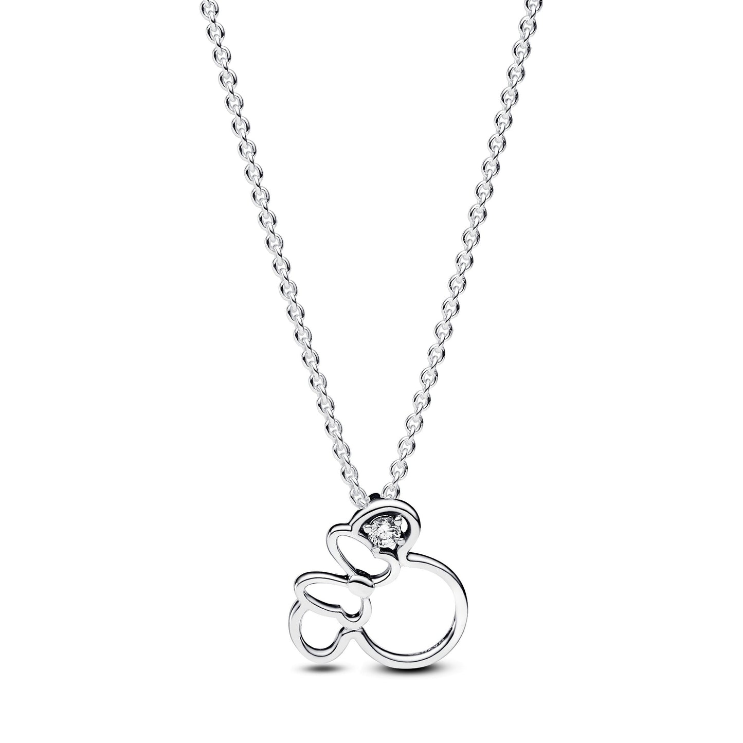 Disney Minnie Mouse Silhouette Collier Necklace Premium Fashion Jewelry Gift Collection