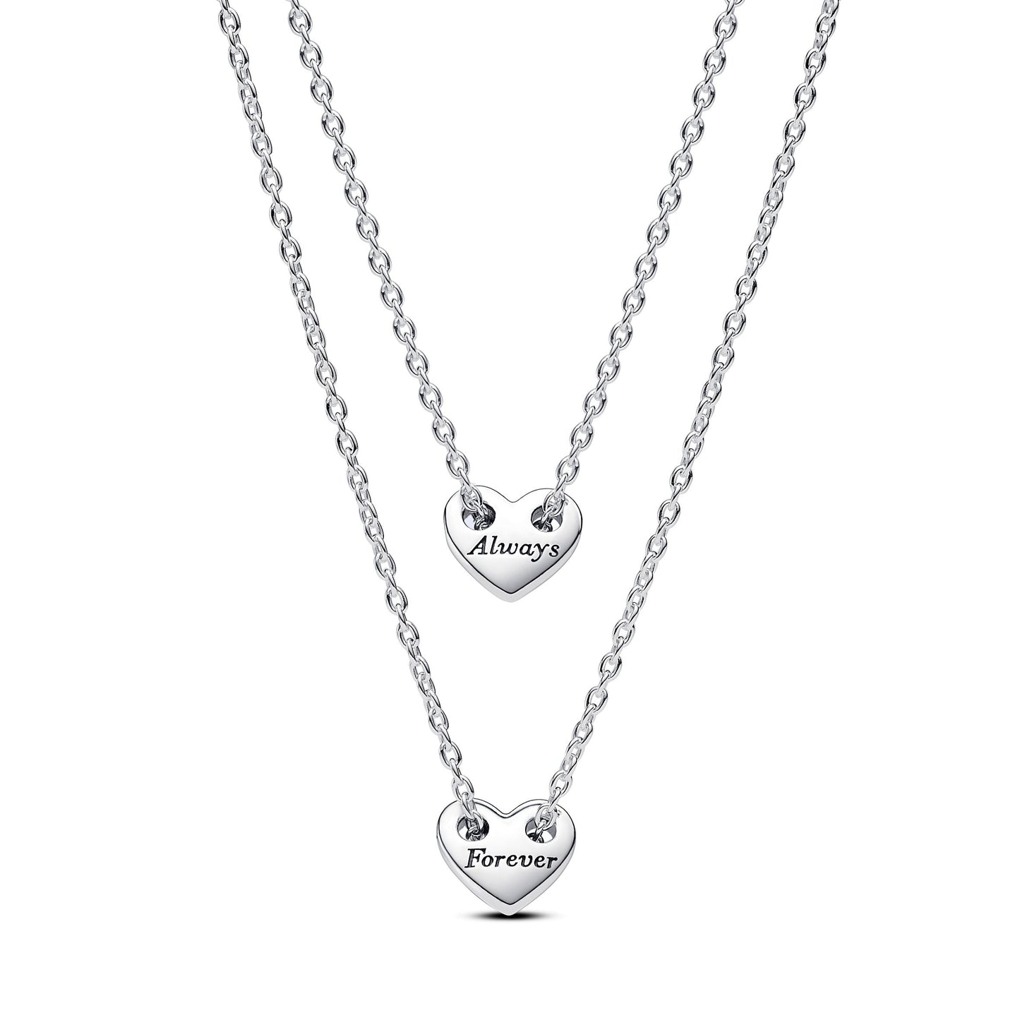 Forever & Always Splittable Heart Collier Necklaces Premium Fashion Jewelry Gift Collection