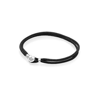 Moments Fabric Cord Bracelet, Black Premium Fashion Jewelry Gift Collection