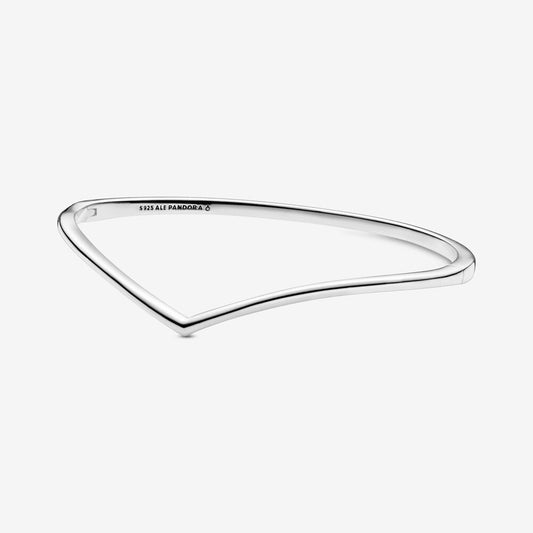 Polished Wishbone Bangle Premium Fashion Jewelry Gift Collection