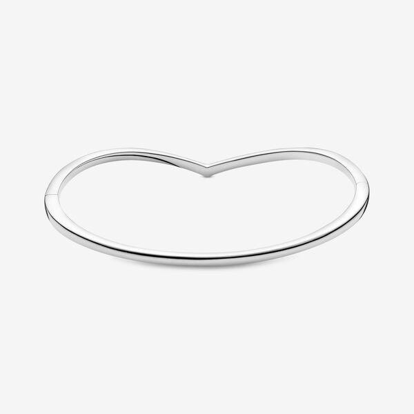 Polished Wishbone Bangle Premium Fashion Jewelry Gift Collection