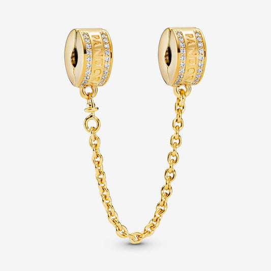 Pandora Logo Safety Chain Clip Charm Premium Fashion Jewelry Gift Collection