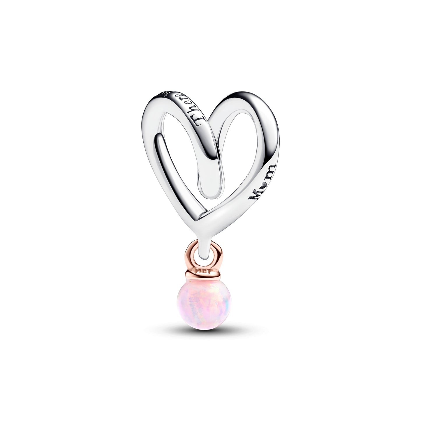 Two-tone Wrapped Heart Charm Premium Fashion Jewelry Gift Collection