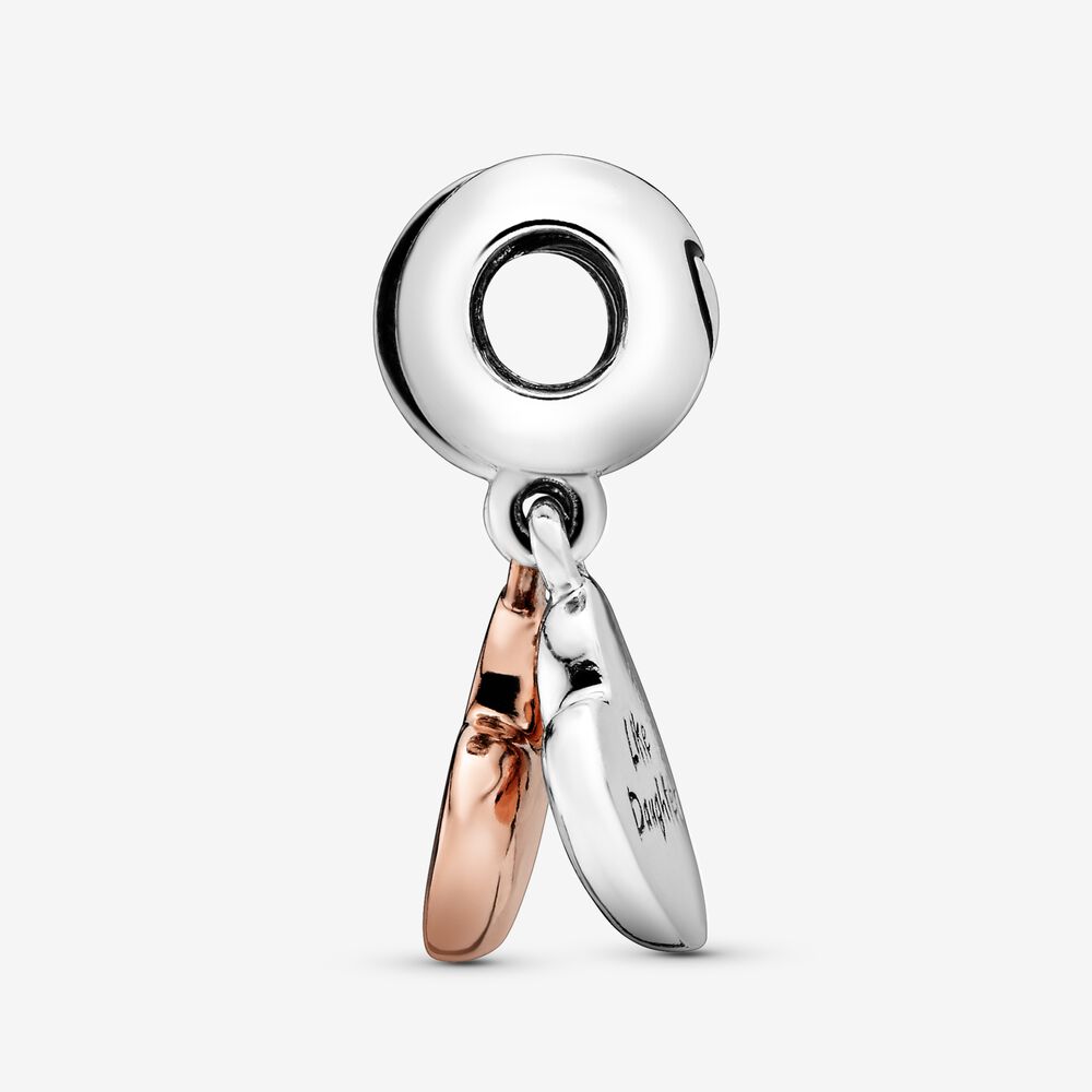 Mother & Daughter Heart Split Dangle Charm Premium Fashion Jewelry Gift Collection