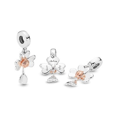Clover & Ladybird Dangle Charm Premium Fashion Jewelry Gift Collection