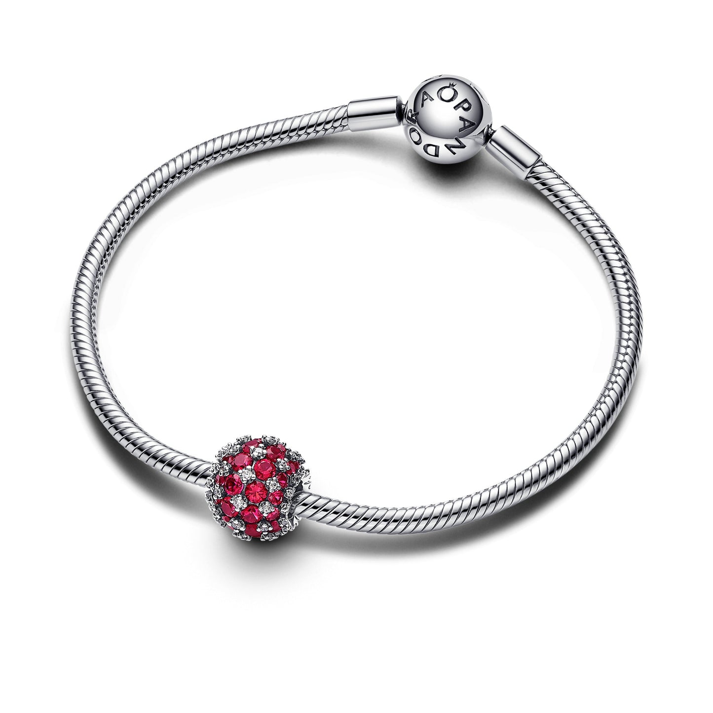 Sparkling Pavé Round Pink Charm Premium Fashion Jewelry Gift Collection