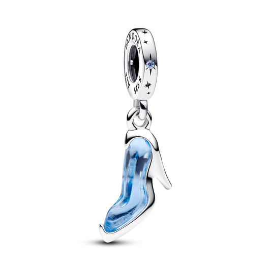 Disney Cinderella's Glass Slipper Dangle Charm Premium Fashion Jewelry Gift Collection