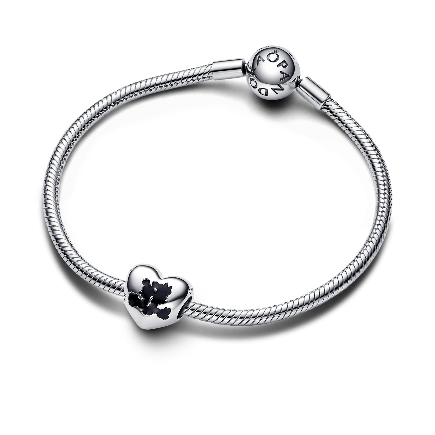 Disney Mickey Mouse & Minnie Mouse Heart Charm Premium Fashion Jewelry Gift Collection