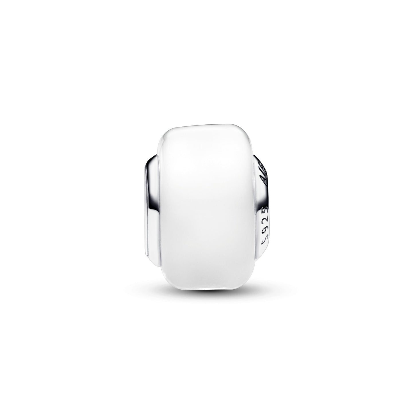 White Mini Murano Glass Charm Premium Fashion Jewelry Gift Collection