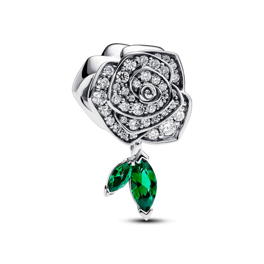 Sparkling Rose in Bloom Charm Premium Fashion Jewelry Gift Collection