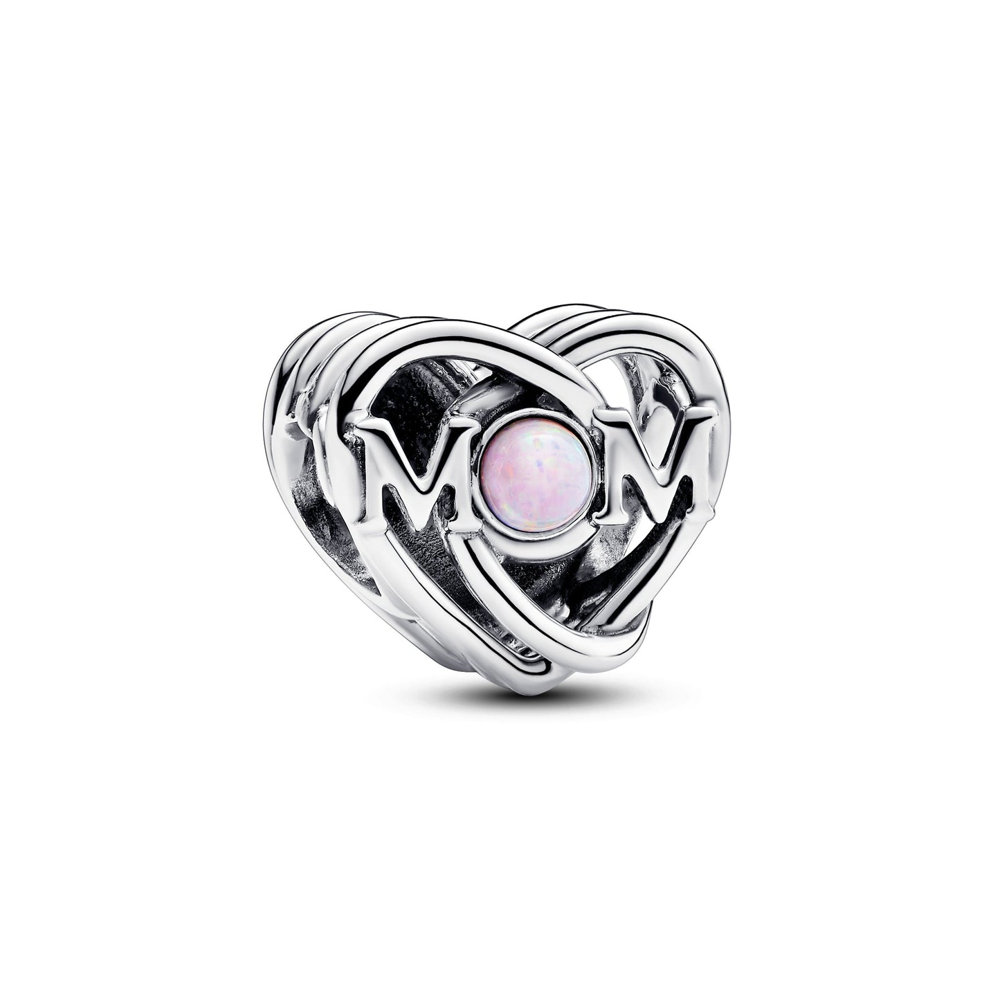 Openwork Mom & Heart Charm Premium Fashion Jewelry Gift Collection