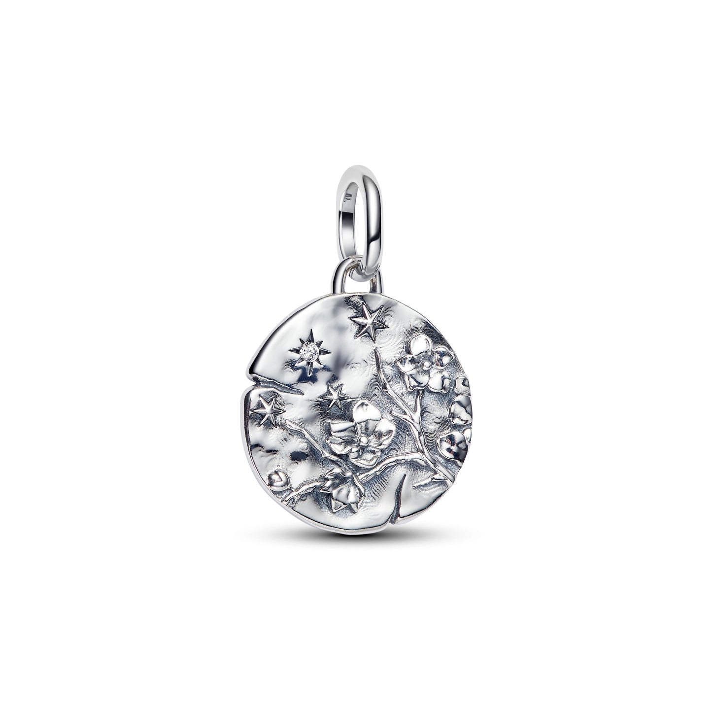 Cherry Blossom Medallion Charm Premium Fashion Jewelry Gift Collection