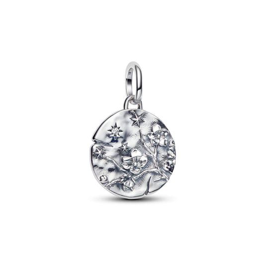 Cherry Blossom Medallion Charm Premium Fashion Jewelry Gift Collection