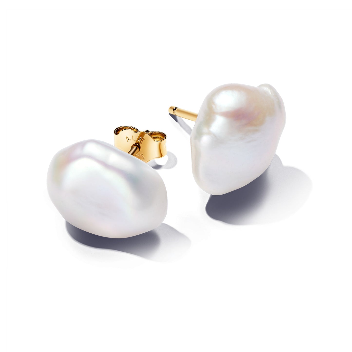 Baroque Treated Freshwater Cultured Pearl Stud Earrings Popular Style Premium Collection