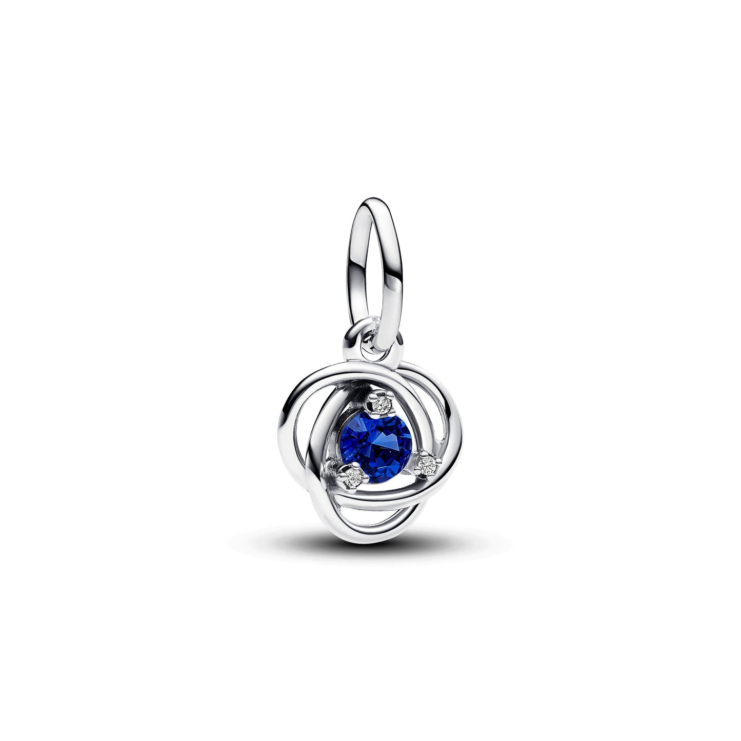 Blue Eternity Circle Dangle Charm Premium Fashion Jewelry Gift Collection